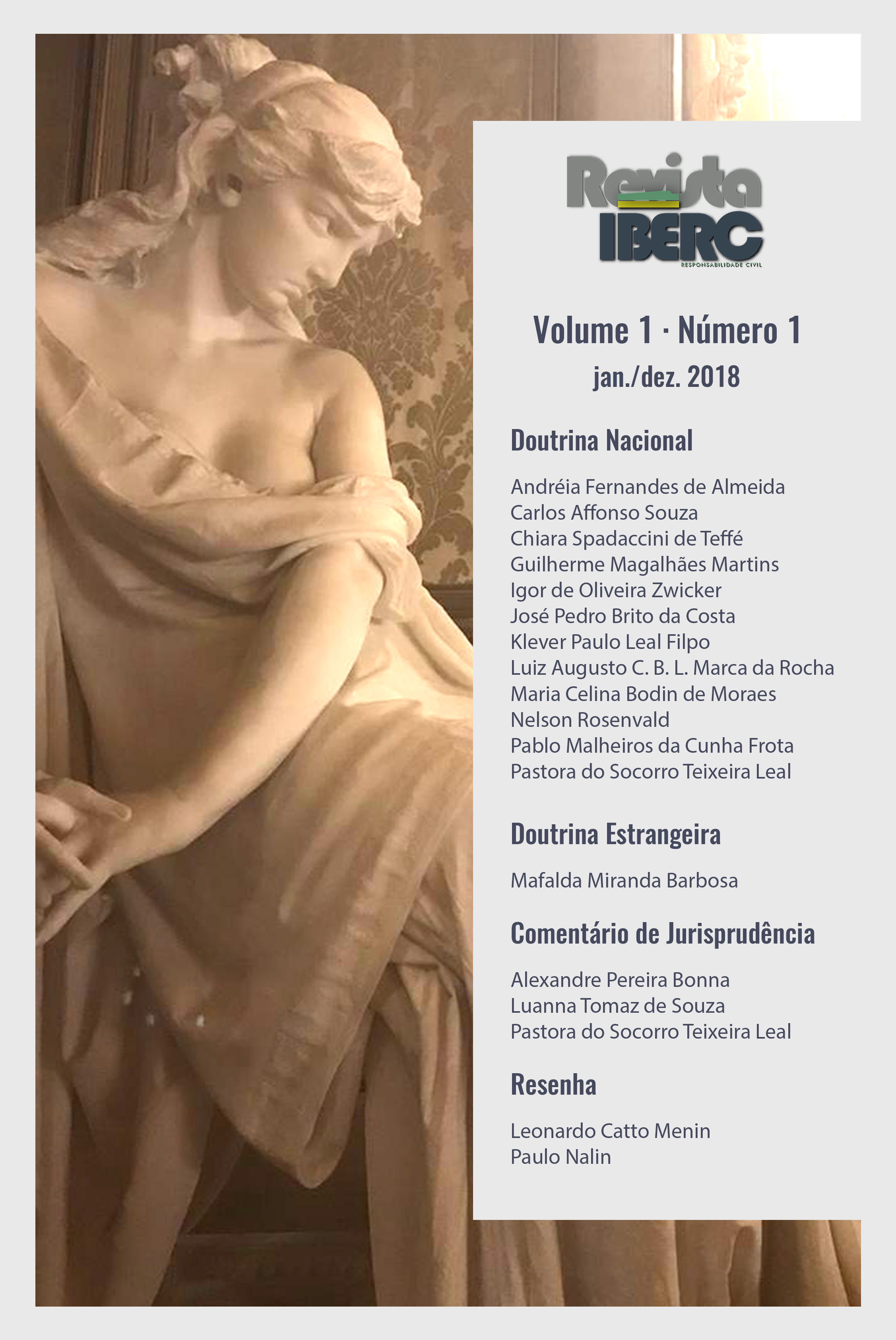 Capa da Revista IBERC - Volume 1 - Número 1