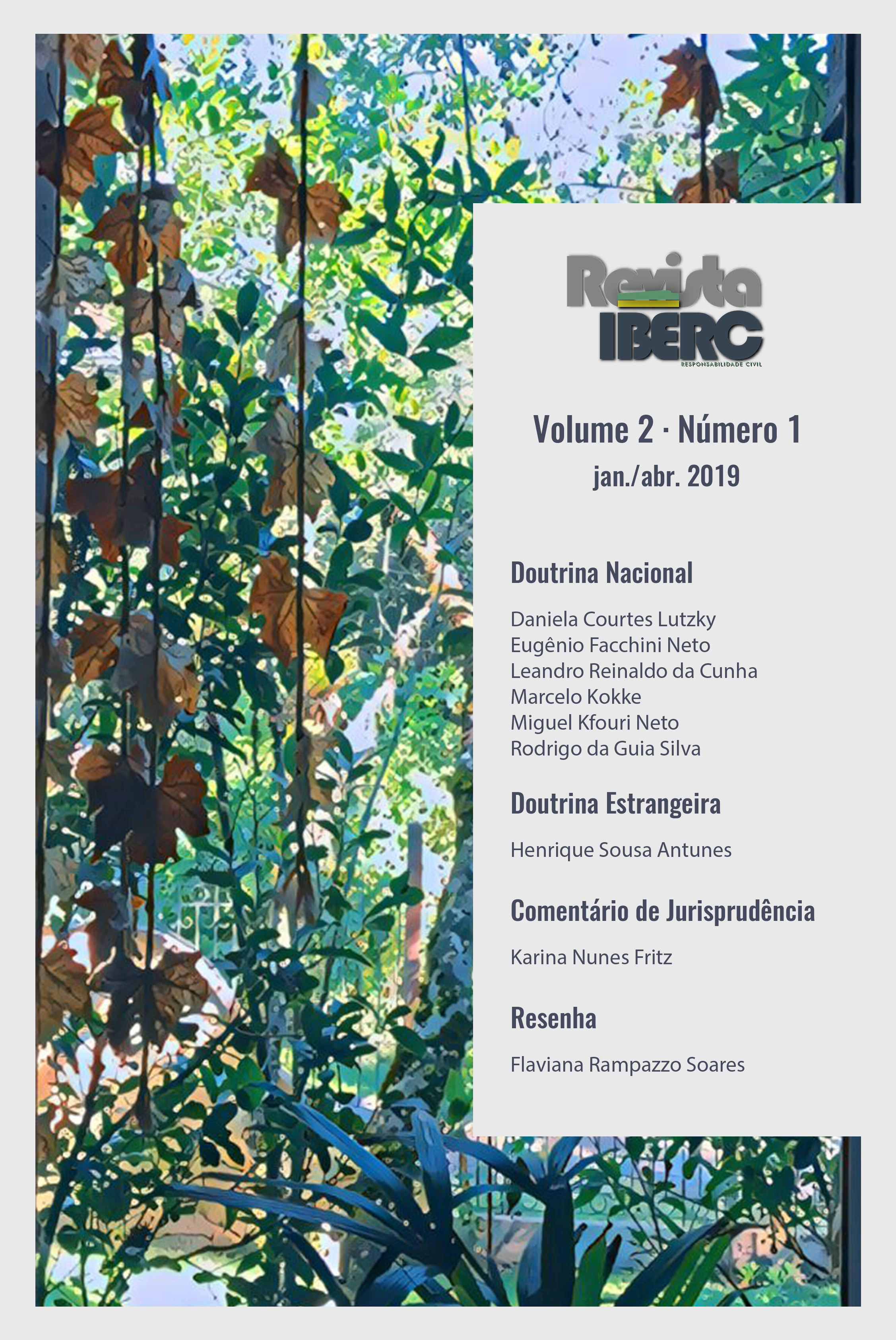 Capa da Revista IBERC - Volume 2 - Número 1